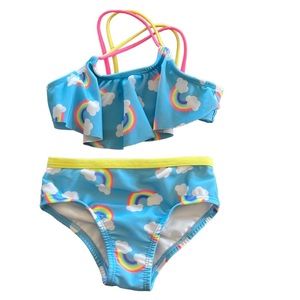 Wonder Nation 2t rainbow bikini swimsuit beach water vacation summer cruise
